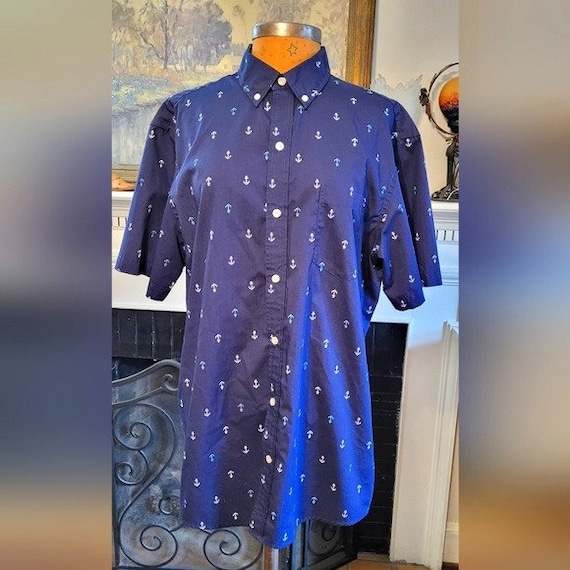 Izod Anchor Nacy Short Sleeve Shirt