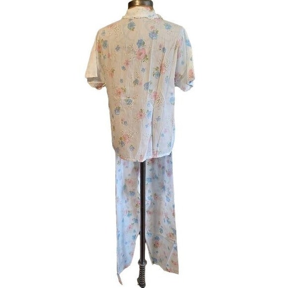 Vintage Sleepwear by Dach Floral Pajama Set - image 5