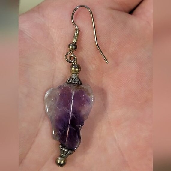 Beautiful Dangly Handmade Natural Amethyst Stone … - image 5