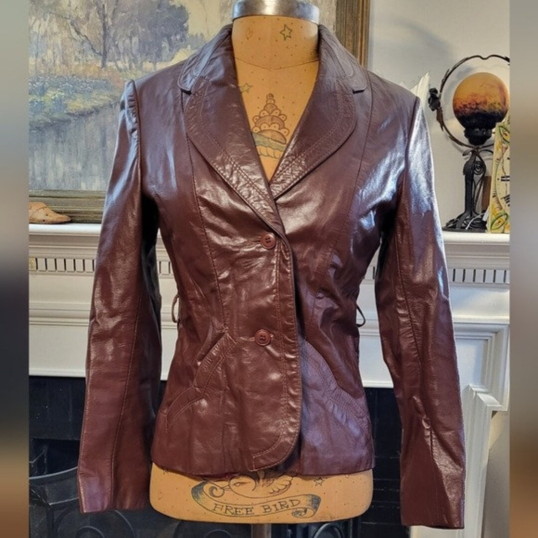 Vintage Loose Fit Long Sleeve Blazer Jacket Coat