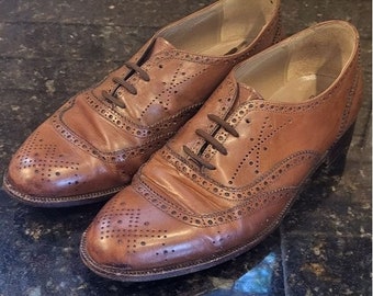 Men\'s Bally Delio Ornate Cognac Brown Oxford Dress Shoe Size 8.5 Men main image 3