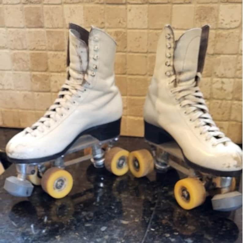 Antique Riedell Douglassnyder Custom Built Women's Skates Sz 6.5 Super