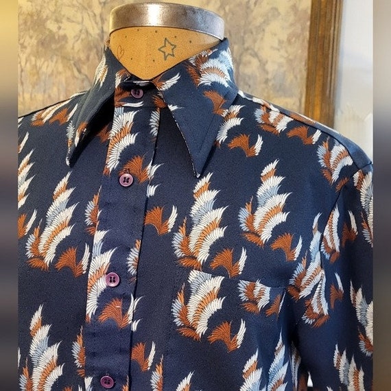 Fantastic Vintage Polyester Shirt - image 7