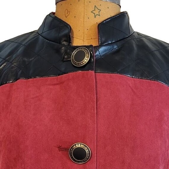 Bob Mackie Wearable Art Red and Black Tunic Jacket - image 8