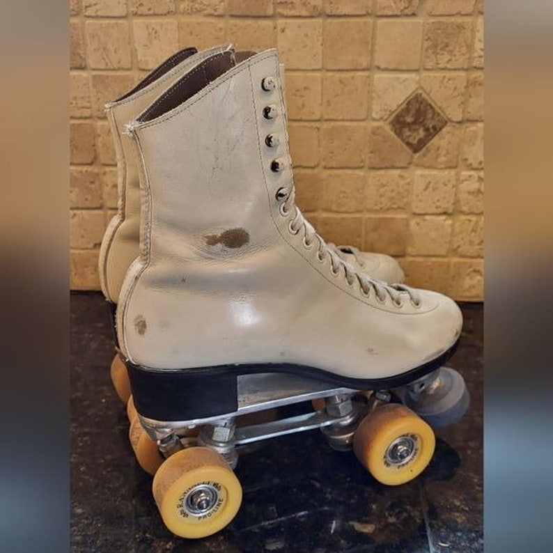 Antique Riedell Douglassnyder Custom Built Women's Skates Sz 6.5 Super
