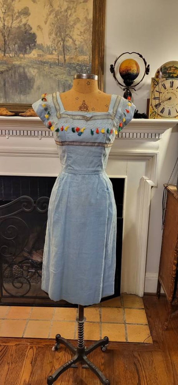 Vintage homemade "fiesta" dress