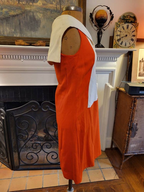 Vintage Junior Sophisticates orange / white sailo… - image 4