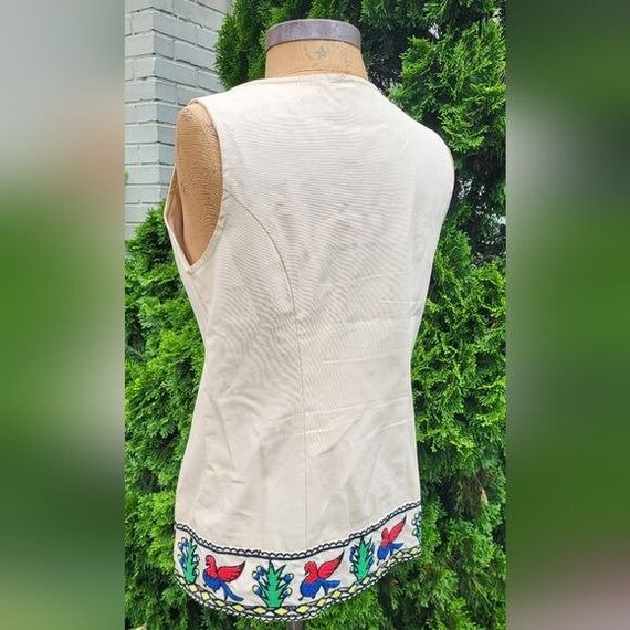 Vintage Modern Juniors Vest with Awesome Embroidery Size A View 3