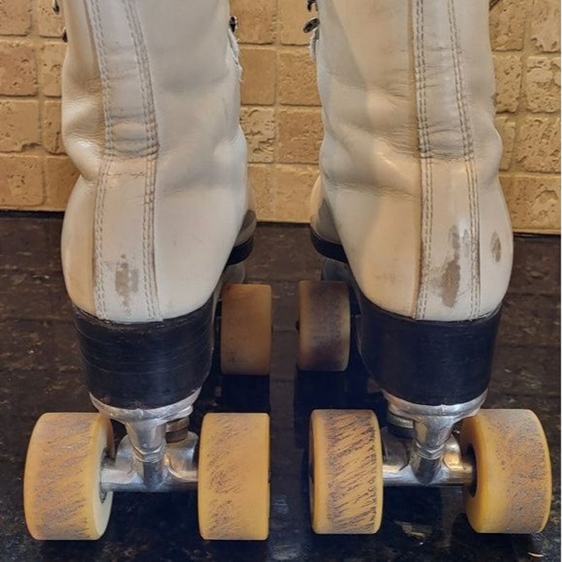 Antique Riedell Douglassnyder Custom Built Women's Skates Sz 6.5 Super