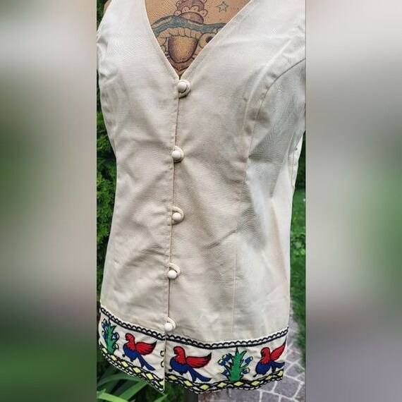 Vintage Modern Juniors Vest with Awesome Embroidery Size A View 6