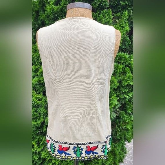 Vintage Modern Juniors Vest with Awesome Embroidery Size A View 4