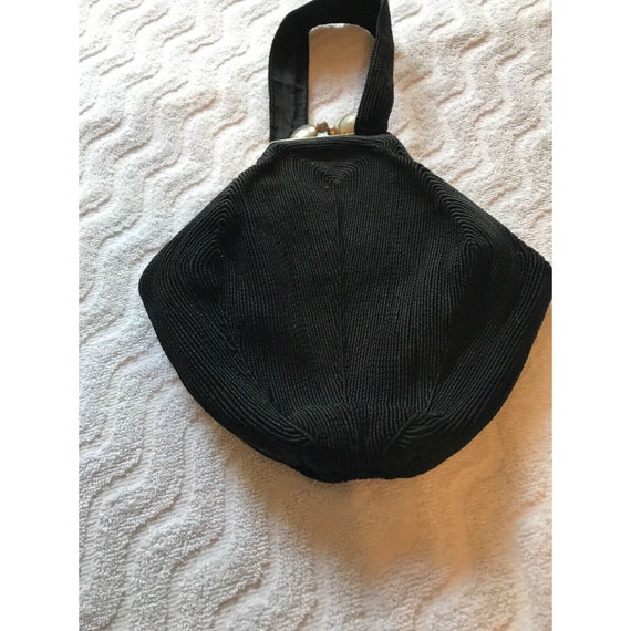 Vintage Black Monarch  Genuine Corde   Purse Bag - image 1