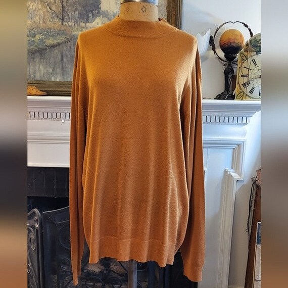 Inserch Cotton Blend Mock Neck Sweater Burgundy 4308-00031 main image 1