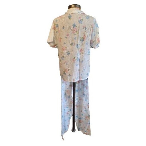 Vintage Sleepwear by Dach Floral Pajama Set - image 4