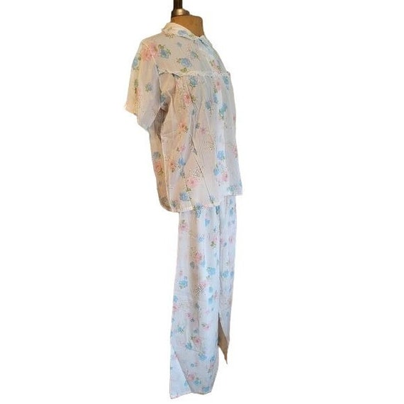 Vintage Sleepwear by Dach Floral Pajama Set - image 6