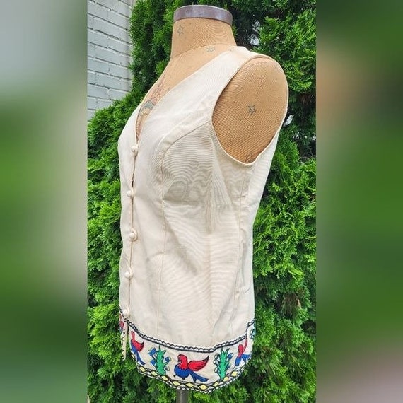 Vintage Modern Juniors Vest with Awesome Embroidery Size A View 2