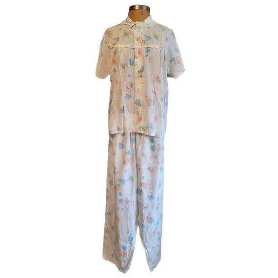 Vintage Sleepwear by Dach Floral Pajama Set - image 1