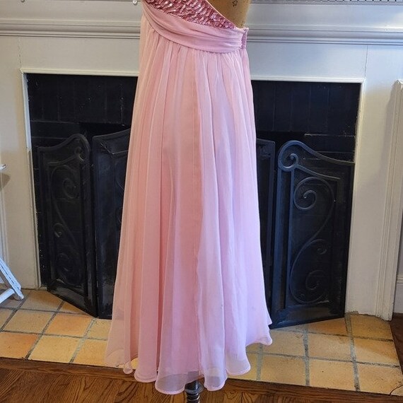 Vintage Mike Benet Pink halter Formal Dress size 8 - image 6