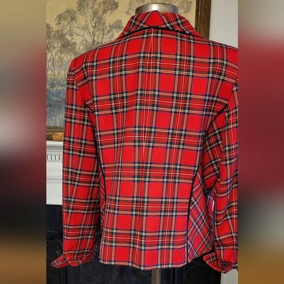 Womens Red Pendleton Blazer Size 14 - image 4