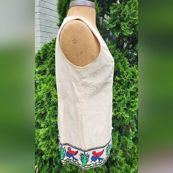 Vintage Modern Juniors Vest with Awesome Embroidery Size A View 5
