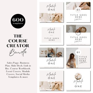 Course Creator, Course Template, Course Canva Template, Course Creator Template, Course Workbook, Course Slide Deck, Course Creation Canva