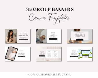 Banner Canva Template, Group Banner Template Canva, Facebook Group Banner Template,  Facebook Group Cover, Business Page Banner, Event Cover