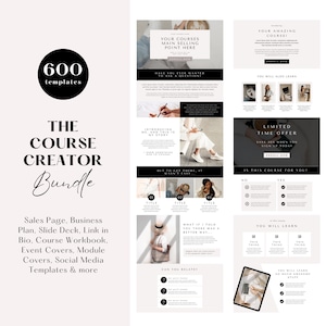 Course Creator, Course Template, Course Canva Template, Course Creator Template, Course Workbook, Course Slide Deck, Course Creation Canva