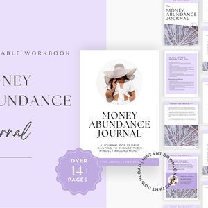Money Abundance Workbook, Money Mindset Template, Money Manifestation Journal, Money Mindset Journal Printable, Money Journaling Prompts