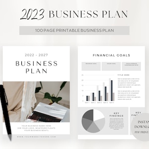 Small Business Plan Template, Business Planner Proposal, Start Up Workbook, Business Plan Analysis, Canva Side Hustle, Editable Plan