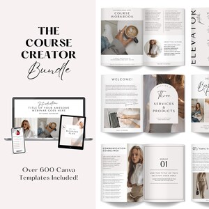 Course Template, Course Creator, Course Canva Template, Course Creator Template, Course Workbook, Course Slide Deck, Course Creation Canva