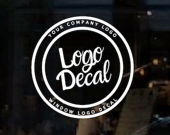 Custom Business Logo Decal, Personalized Vinyl Window Sign, Make your store front stand out.
