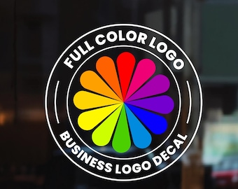 Custom Full Color Logo Decals: Business Vinyl Stickers