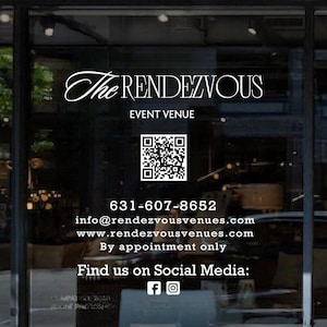 Premium Business Window Vinyl Decal, Storefront Business Window Sticker ...