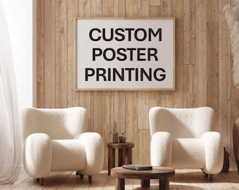Personalized Photo Poster Print: Custom Size, Matte Finish