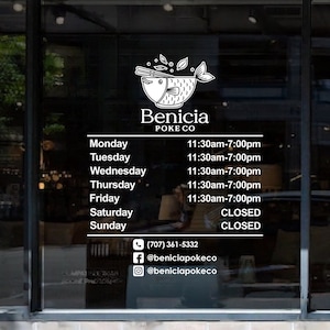 hours of operation window decal
Vinyl shop hours decals
Custom shop hours decals
decal store near me
business hours sign for glass door
store decals
custom business hours sign
window decals for business