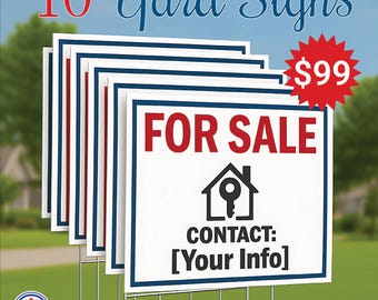 Personalized Real Estate Yard Sign: Custom Outdoor Advertising
