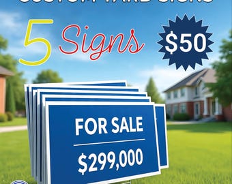 Personalized Yard Sign: Custom Outdoor Advertising, Real Estate, Events
