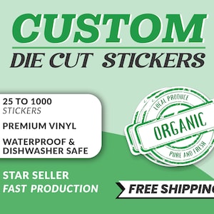 Custom Die Cut Stickers Pack - Waterproof - Fast Turnaround