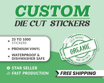 Custom Die Cut Stickers Pack - Waterproof - Fast Turnaround