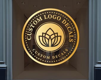 Custom Business Logo Decal: Personalized Window Door Sticker