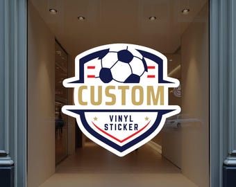 Custom Vinyl Logo Sticker, Weatherproof Business Decal, FIFA Worldcup Decal
