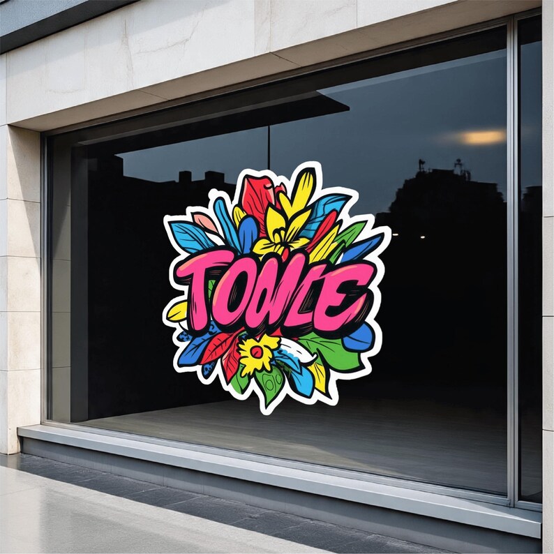 Large Customizable Stickers Large Custom Sticker, Custom Sign, Vibrant and Elegant, Very Easy to ...