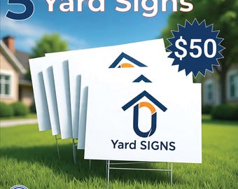 Customizable Outdoor Yard Sign: Weatherproof Business, Event, or Real Estate