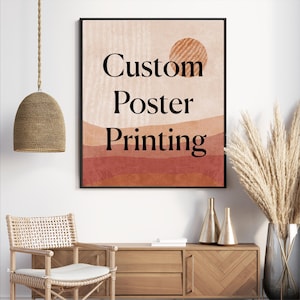 Personalized Photo Poster Printing: Custom Wall Art, Family, Wedding