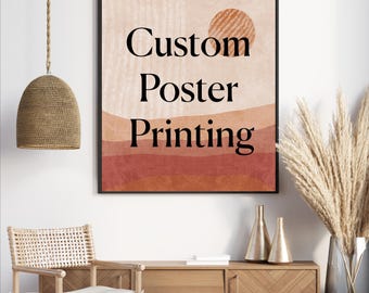 Personalized Photo Poster Printing: Custom Wall Art, Family, Wedding