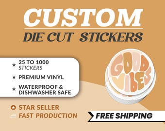 Custom Vinyl Stickers: Bulk Order, Waterproof Die-Cut Decals
