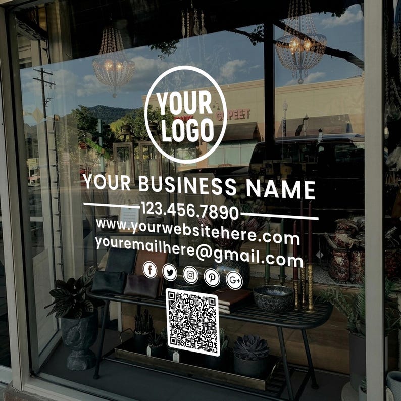 Custom Vinyl Decals, Business Vinyl Decal, Customized Window Decal ...