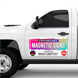 Custom Magnetic Vehicle Sign: Full Color Car & Truck Advertising