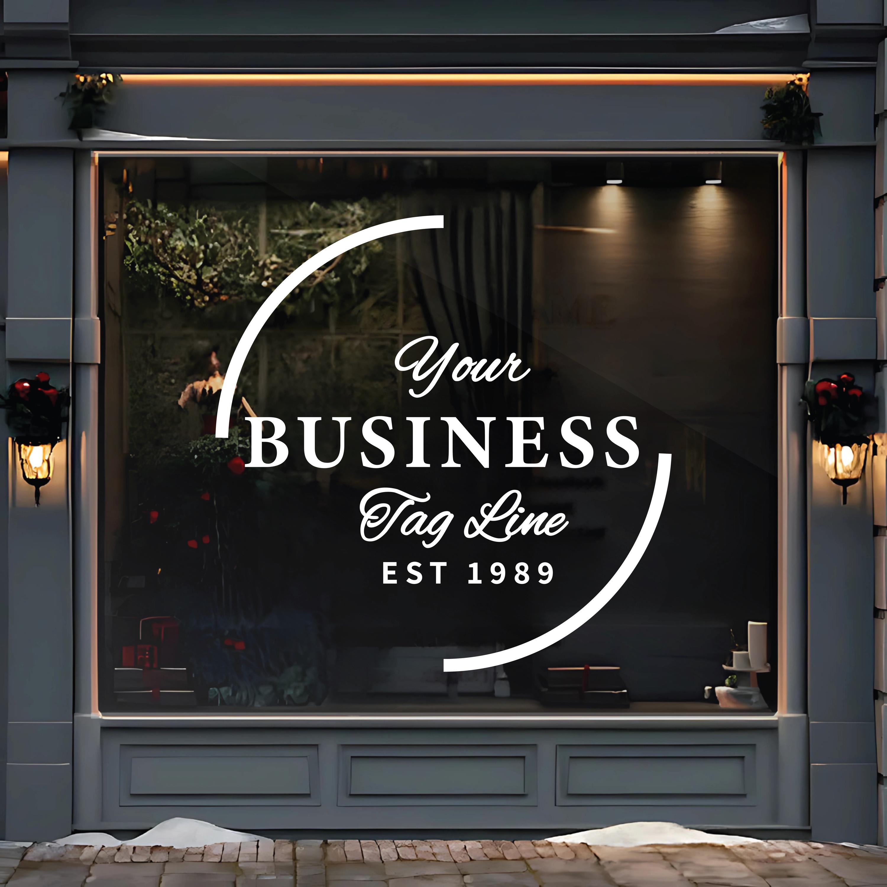 Custom Business Window Decal, Premium Vinyl Storefront Sign - Etsy