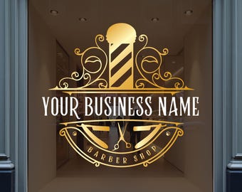 Barber Shop Decal - Barber Window Decal - Modern Barber Decal - Custom Vinyl Decal - Classic Barber Sign - Vinyl Window Decal - Custom Decal
